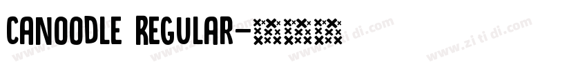 Canoodle Regular字体转换